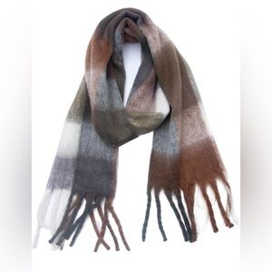 Large Plaid Scarf For Women